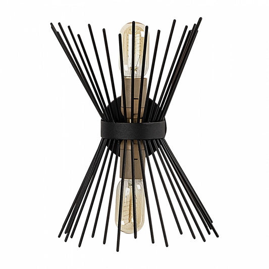 Wall Lamp Metallic Black Hm7299 23x16x33 Cm