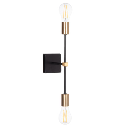 Wall Sconce Saber2 Hm4465 Metal In Black & Gold 10x14x41hcm.