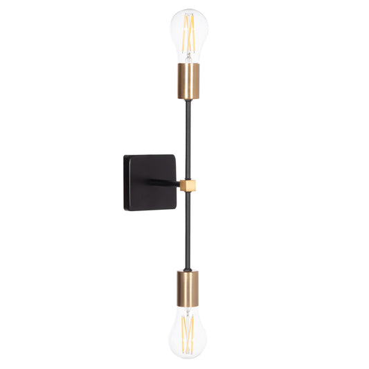 Wall Sconce Saber2 Hm4465 Metal In Black & Gold 10x14x41hcm.