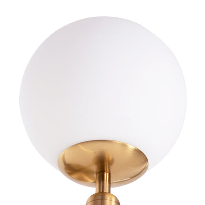 Wall Sconce Homy Hm4470 Metal Base In Gold-glass [e27] 14x21x33hcm.