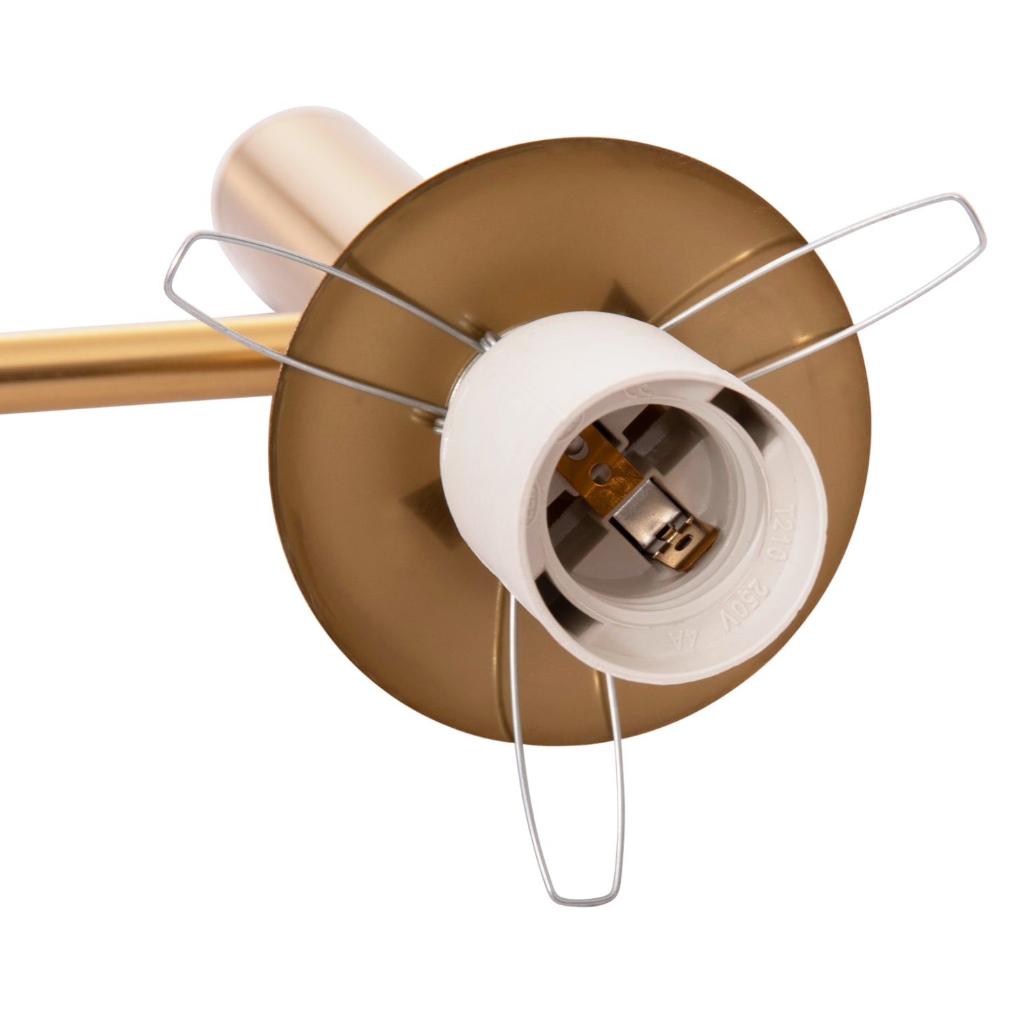 Wall Sconce Homy Hm4470 Metal Base In Gold-glass [e27] 14x21x33hcm.