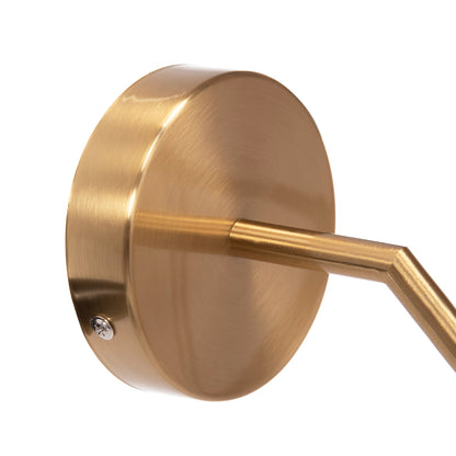 Wall Sconce Homy2 Hm4471 Metal Base In Gold-glass [e27] 14.5x28x21hcm.
