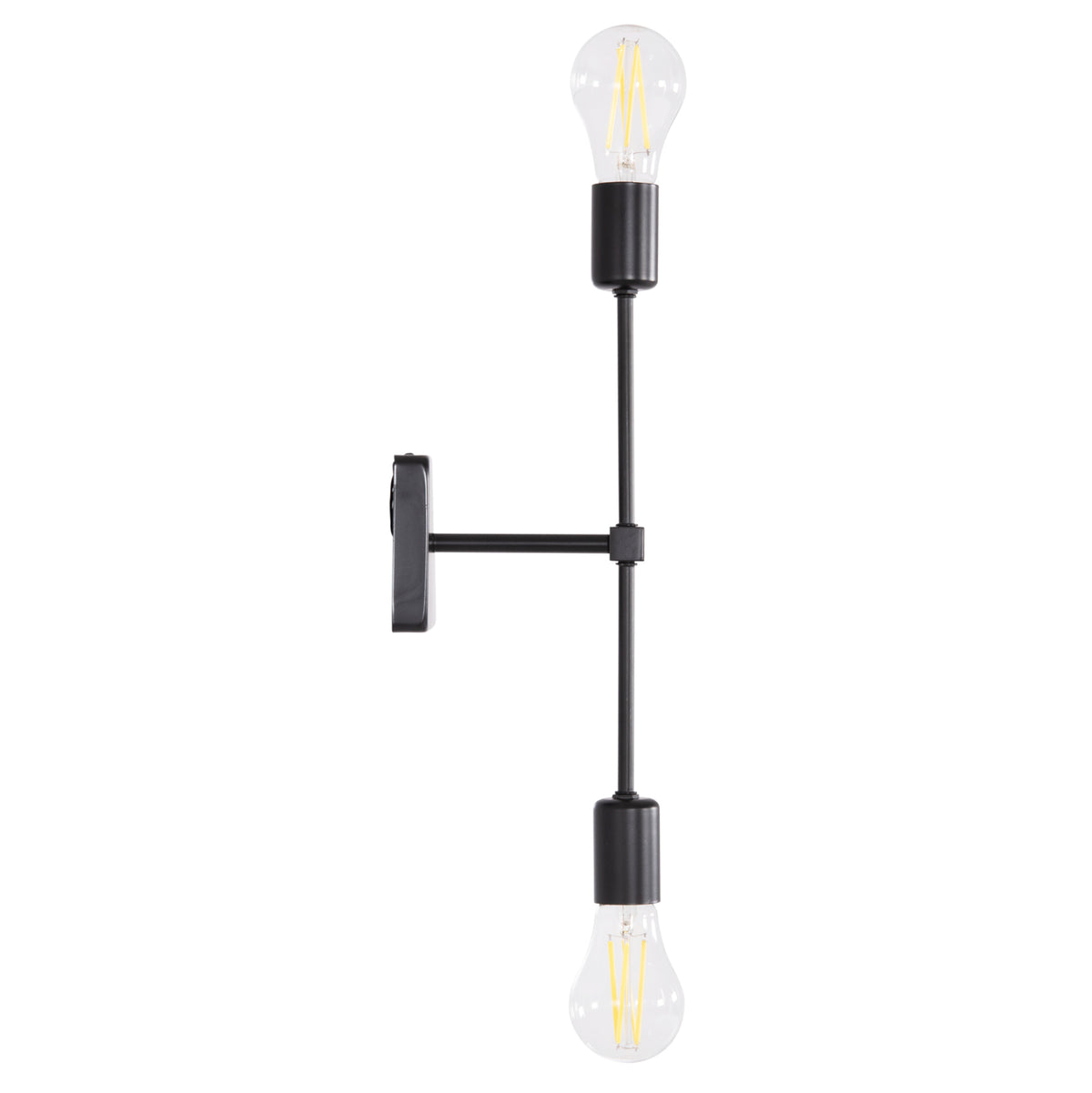 Wall Sconce Saber Hm4477 Metal In Black 10x14x41hcm.