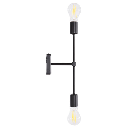 Wall Sconce Saber Hm4477 Metal In Black 10x14x41hcm.