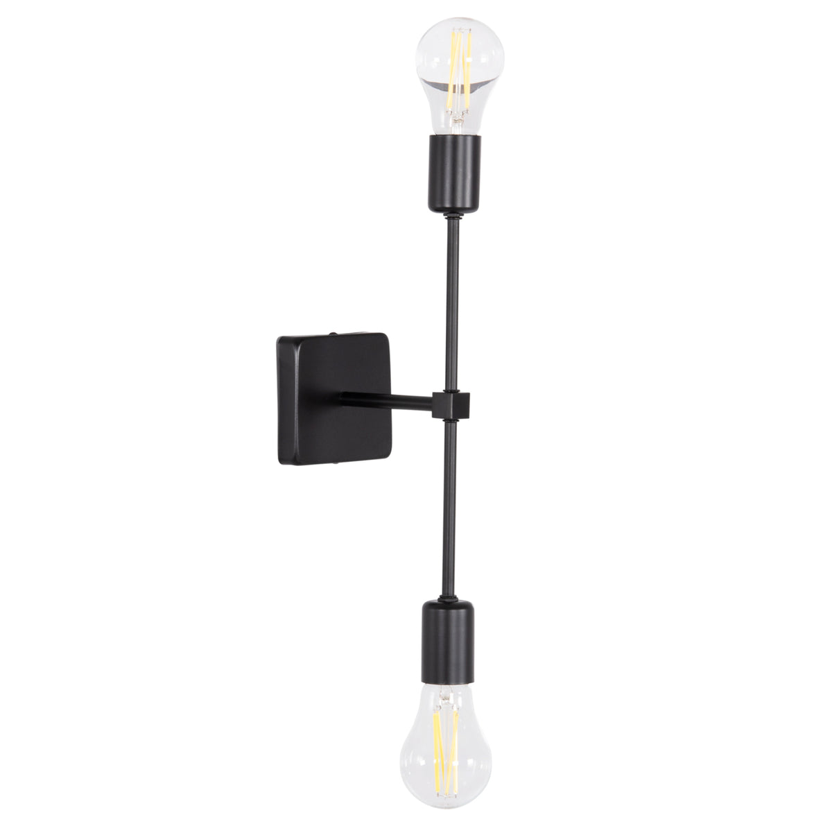 Wall Sconce Saber Hm4477 Metal In Black 10x14x41hcm.