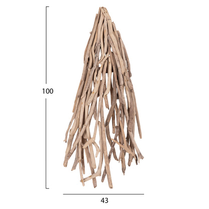 Wall Lamp Vekna Hm4876 Driftwood In Natural 43x15(thickness)x100hcm.[1xΕ27]