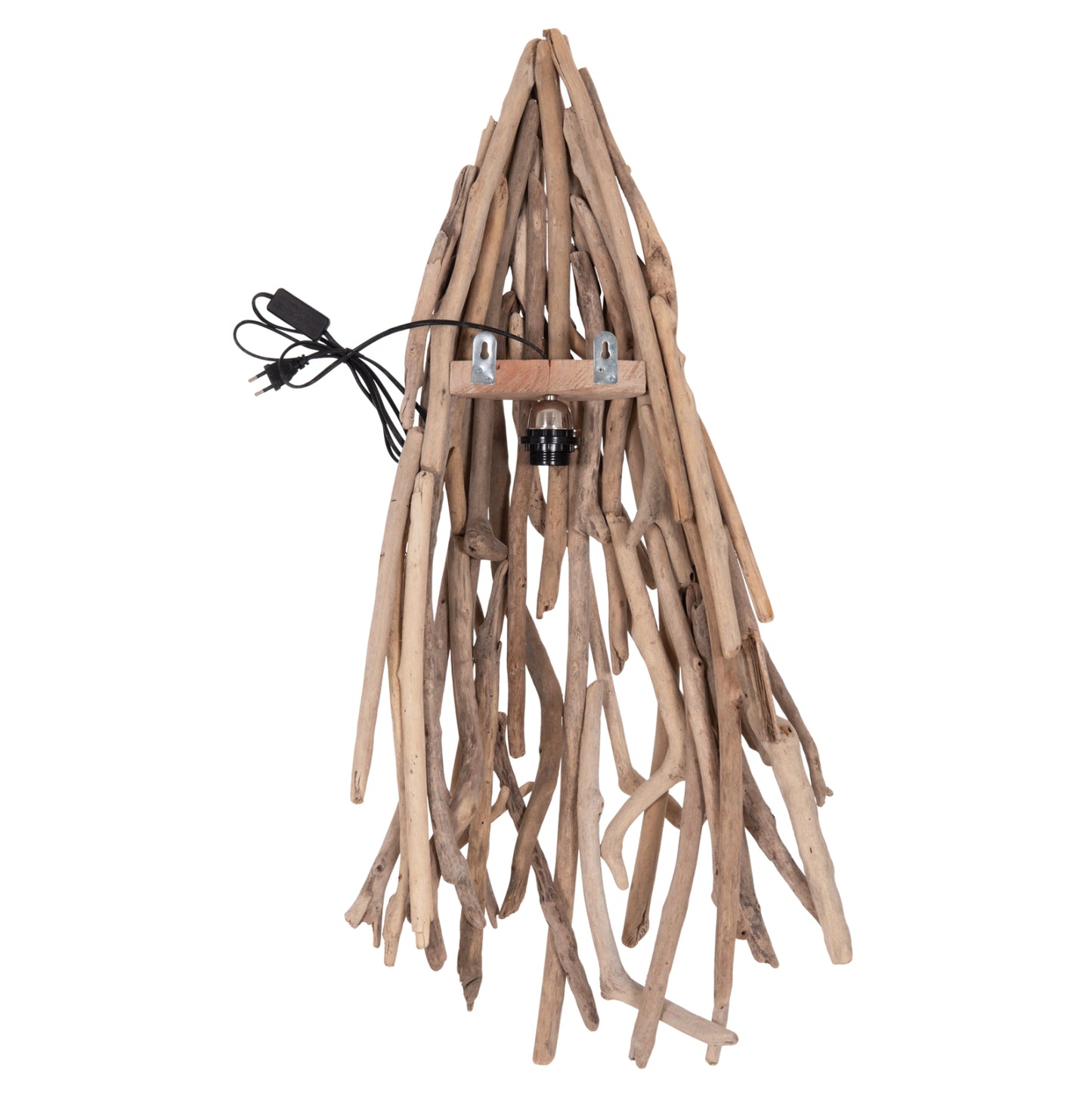 Wall Lamp Vekna Hm4876 Driftwood In Natural 43x15(thickness)x100hcm.[1xΕ27]