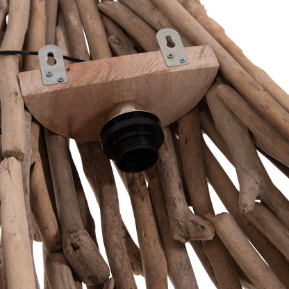 Wall Lamp Vekna Hm4876 Driftwood In Natural 43x15(thickness)x100hcm.[1xΕ27]