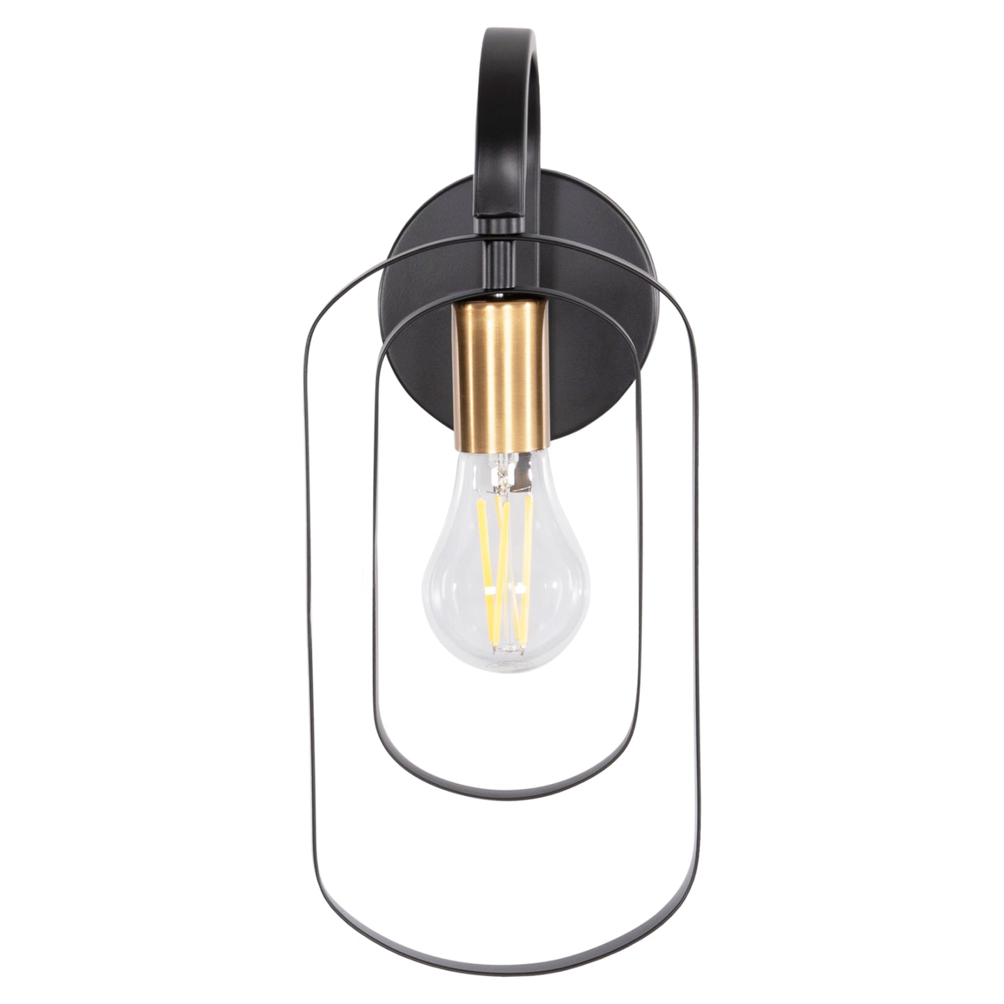 Wall Sconce Biut Hm7443.11 Metal In Black--gold Bulb Socket 16x19x38hcm.
