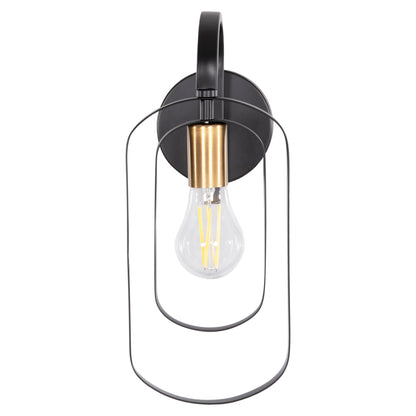 Wall Sconce Biut Hm7443.11 Metal In Black--gold Bulb Socket 16x19x38hcm.