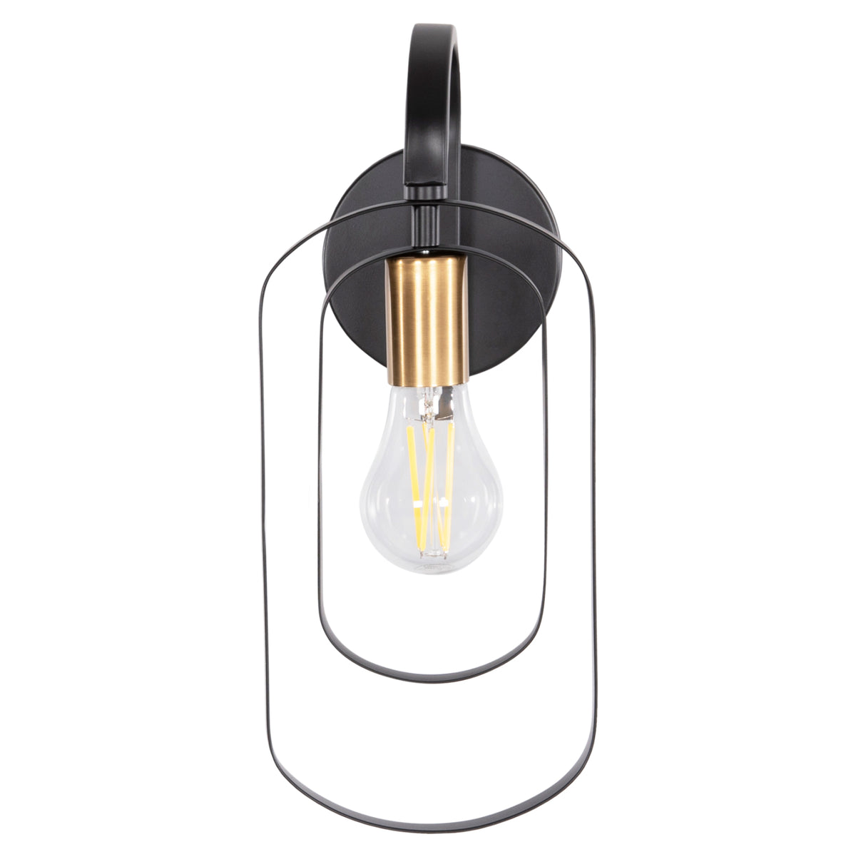 Wall Sconce Biut Hm7443.11 Metal In Black--gold Bulb Socket 16x19x38hcm.