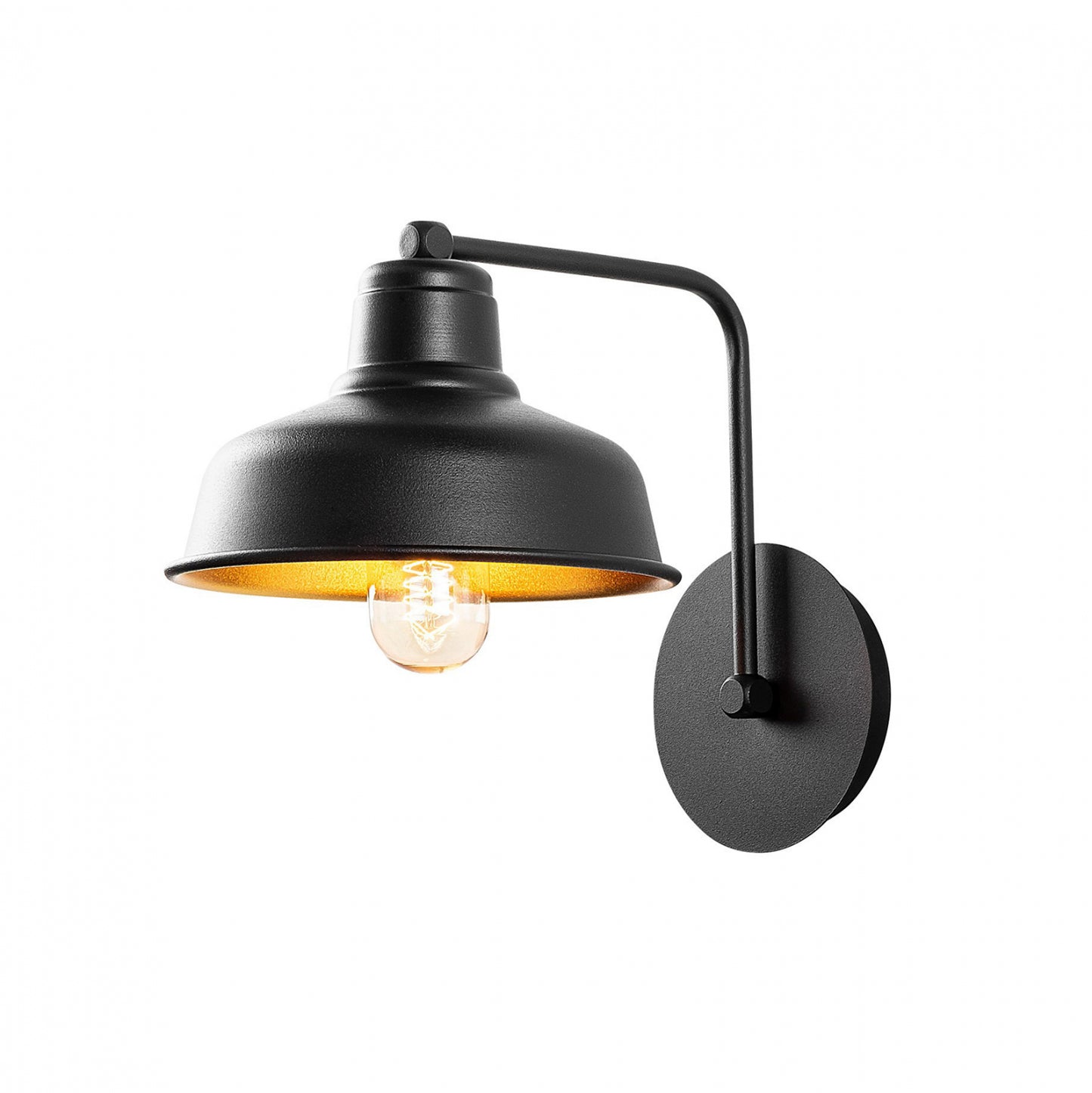 Wall Lamp Metallic Black Hm7306 19x27x24 Cm.