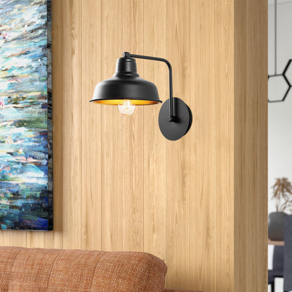 Wall Lamp Metallic Black Hm7306 19x27x24 Cm.