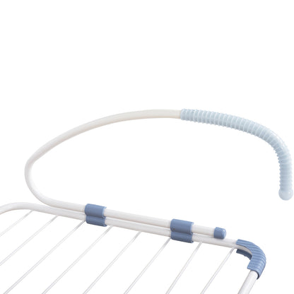Hanging Aluminum Drying Rack Hm12166 White-total Hanging Length 10m--107x3x55cm.