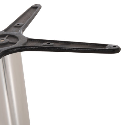 Aluminum Base 4legs 66x66x69cm With Cross 45x45cm Hm448.01 Chromed