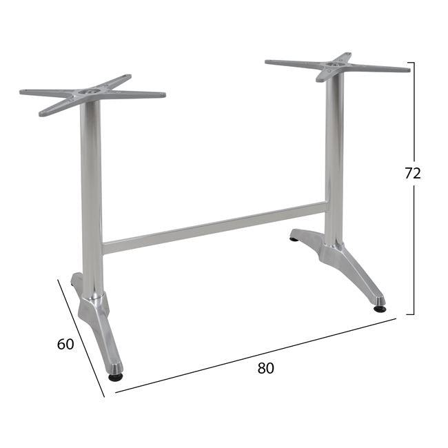 Aluminum Base Double Crossed 48x48cm Hm404