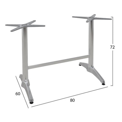 Aluminum Base Double Crossed 48x48cm Hm404