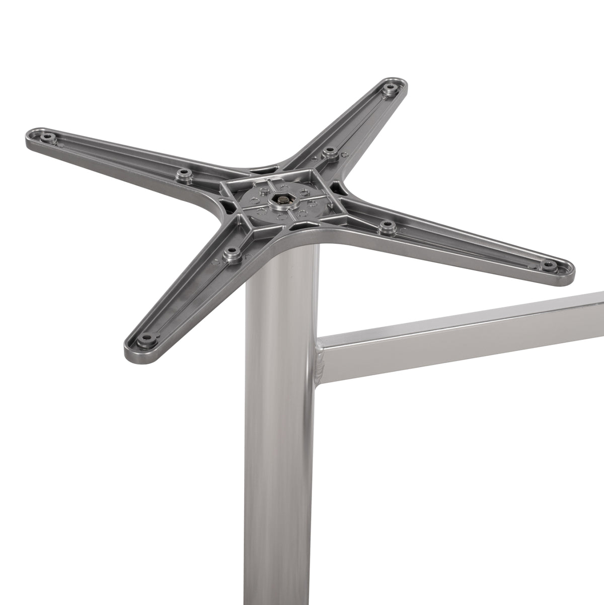 Aluminum Base 2 Legs Hm461.03 Chromed 78,5x60x73cm