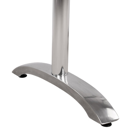 Aluminum Base 2 Legs Hm461.03 Chromed 78,5x60x73cm