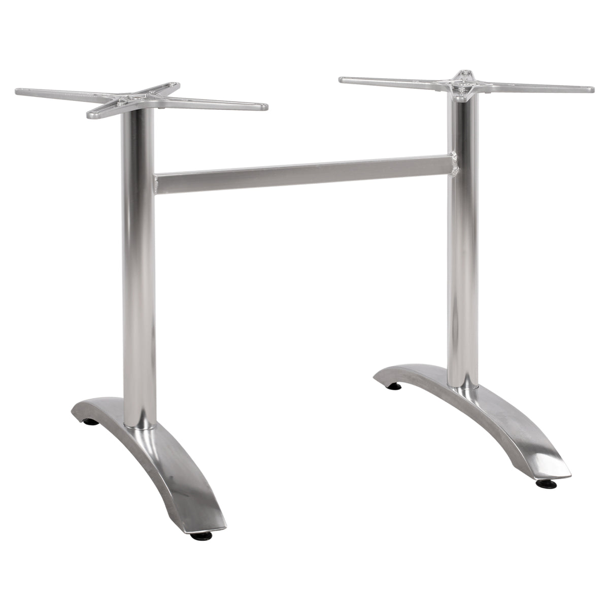 Aluminum Base 2 Legs Hm461.03 Chromed 78,5x60x73cm