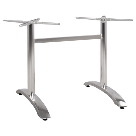 Aluminum Base 2 Legs Hm461.03 Chromed 78,5x60x73cm