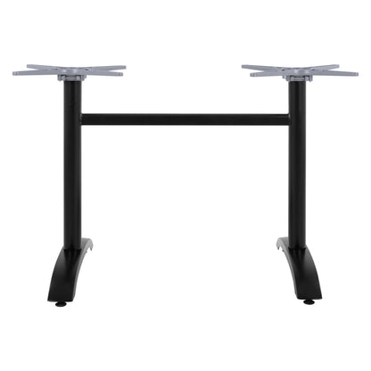 Aluminum Base 2 Column Hm468.01 Black Matte 78x59.5x73cm