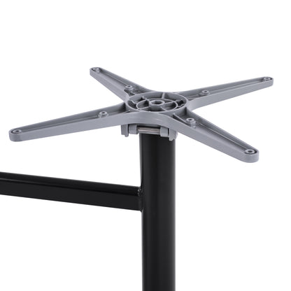 Aluminum Base 2 Column Hm468.01 Black Matte 78x59.5x73cm