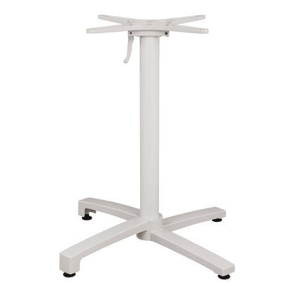 Aluminum Base Folding White Matte 69x69x73cm With Cross Hm459.02