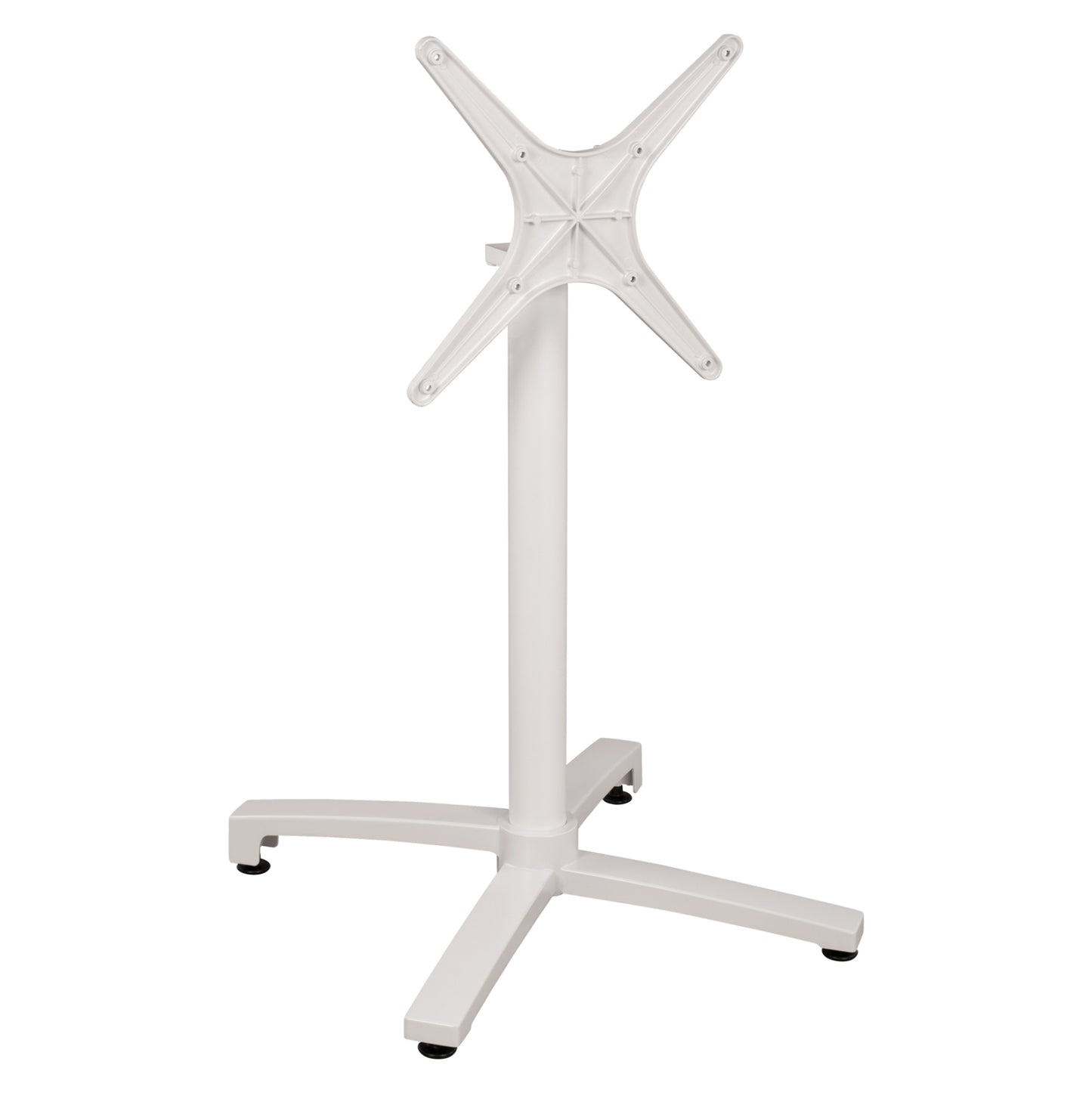 Aluminum Base Folding White Matte 69x69x73cm With Cross Hm459.02
