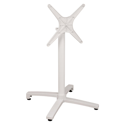 Aluminum Base Folding White Matte 69x69x73cm With Cross Hm459.02