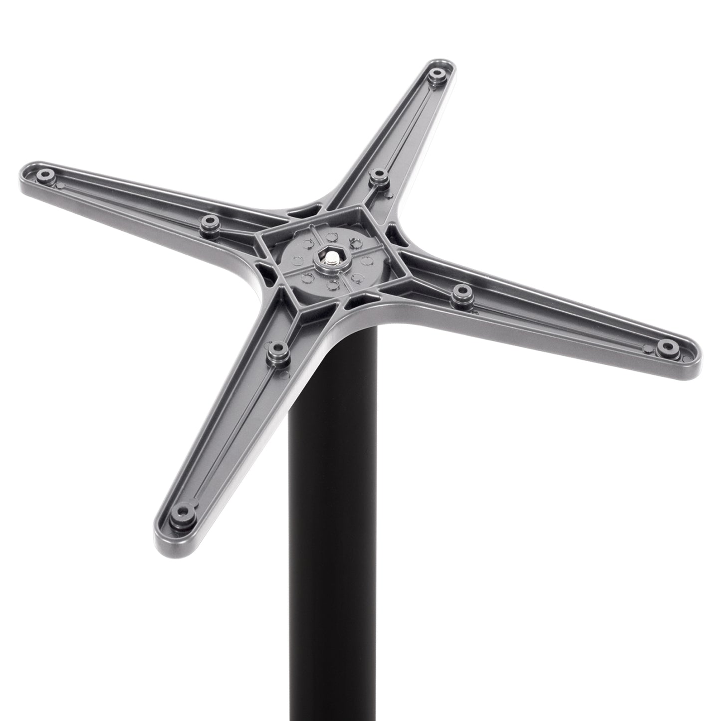 Aluminum Base Hm460.01 Black Matte 66x66x72cm With Cross 48x48cm