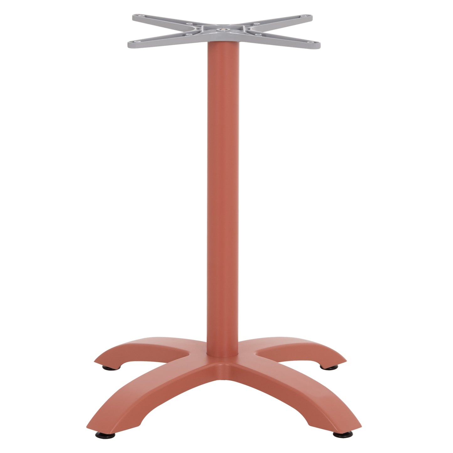 Aluminum Table Base Hm460.27 Terracotta 66x66x72hcm. Cross 48x48cm.