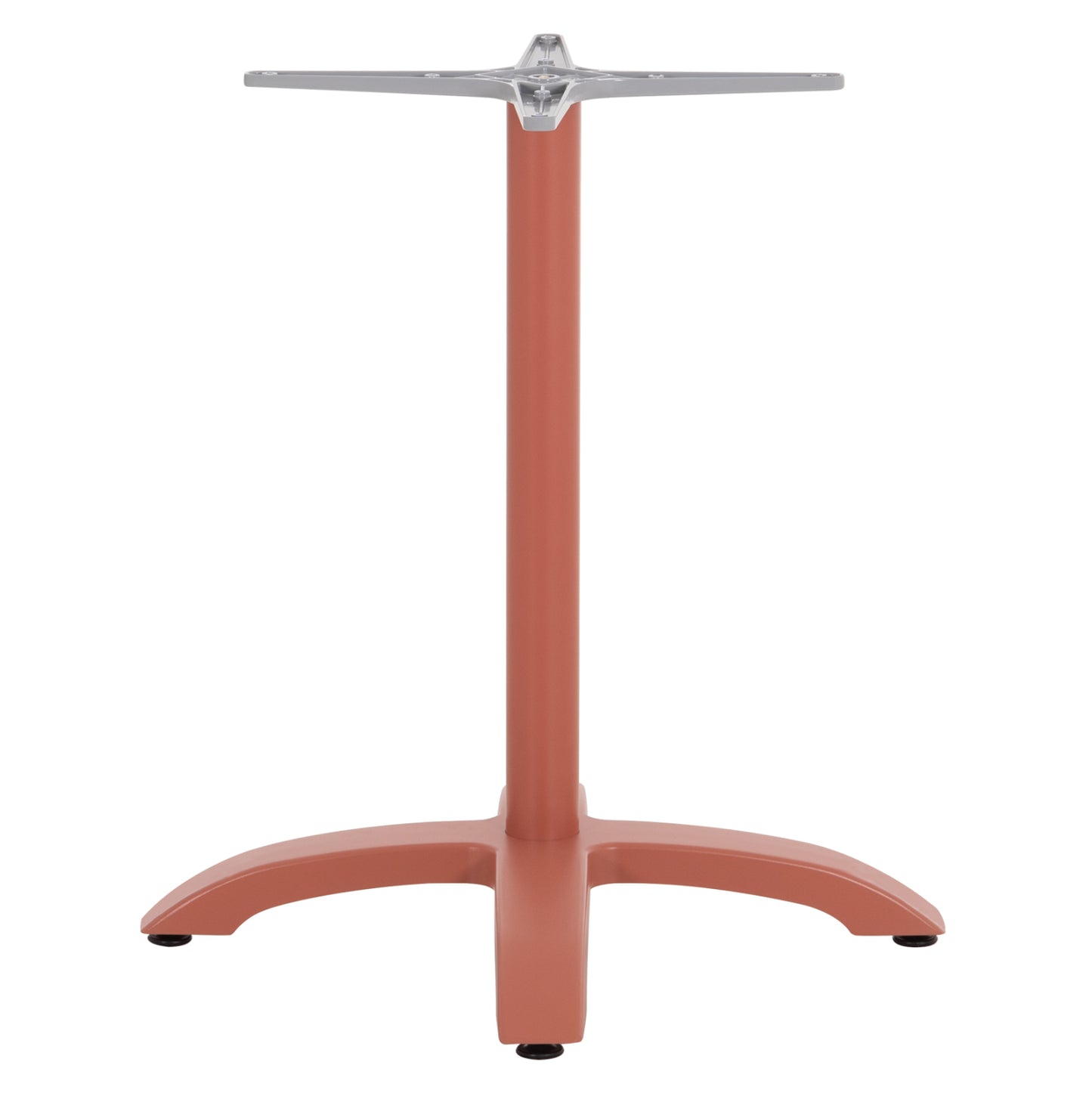Aluminum Table Base Hm460.27 Terracotta 66x66x72hcm. Cross 48x48cm.
