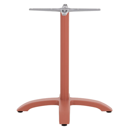 Aluminum Table Base Hm460.27 Terracotta 66x66x72hcm. Cross 48x48cm.