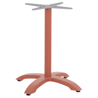 Aluminum Table Base Hm460.27 Terracotta 66x66x72hcm. Cross 48x48cm.