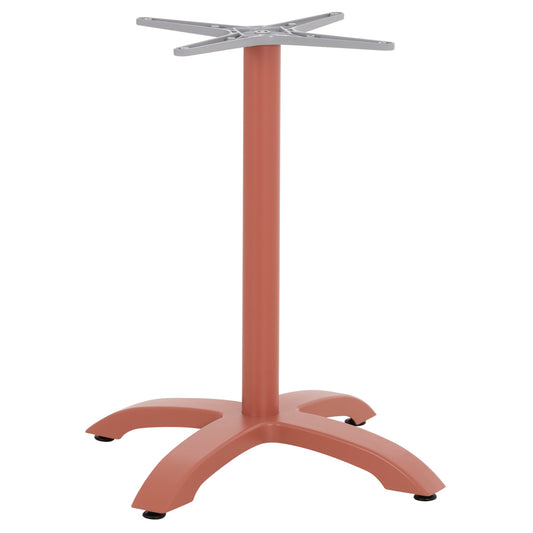 Aluminum Table Base Hm460.27 Terracotta 66x66x72hcm. Cross 48x48cm.