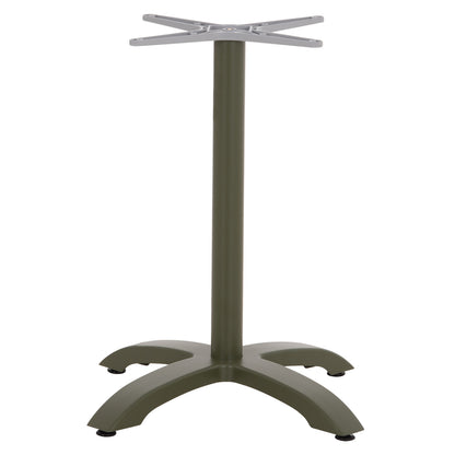 Aluminum Table Base Hm460.28 Green 66x66x72hcm. Cross 48x48cm.