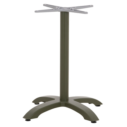 Aluminum Table Base Hm460.28 Green 66x66x72hcm. Cross 48x48cm.