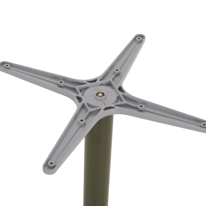 Aluminum Table Base Hm460.28 Green 66x66x72hcm. Cross 48x48cm.