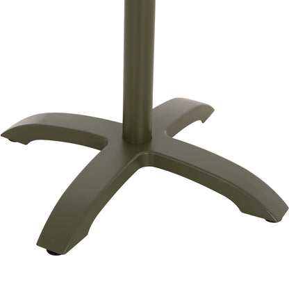 Aluminum Table Base Hm460.28 Green 66x66x72hcm. Cross 48x48cm.
