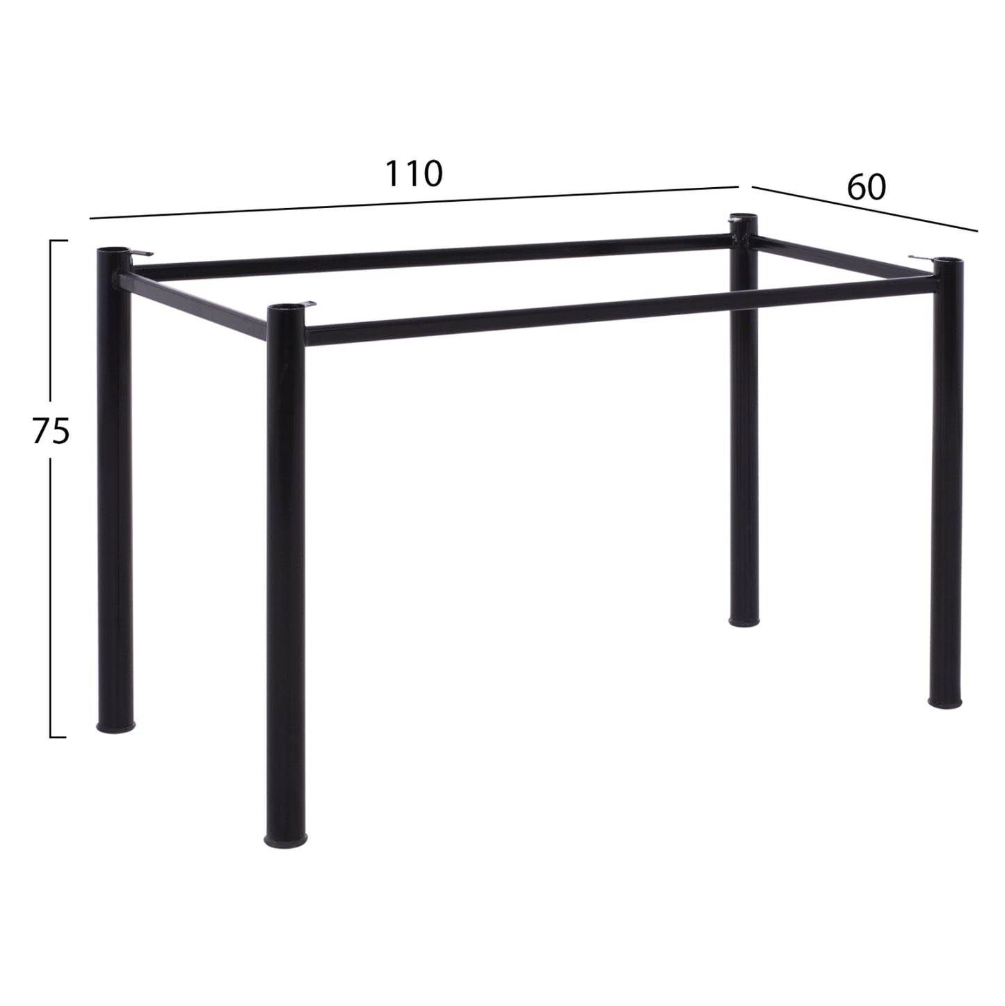 Column Metallic Base For Surface 120x70