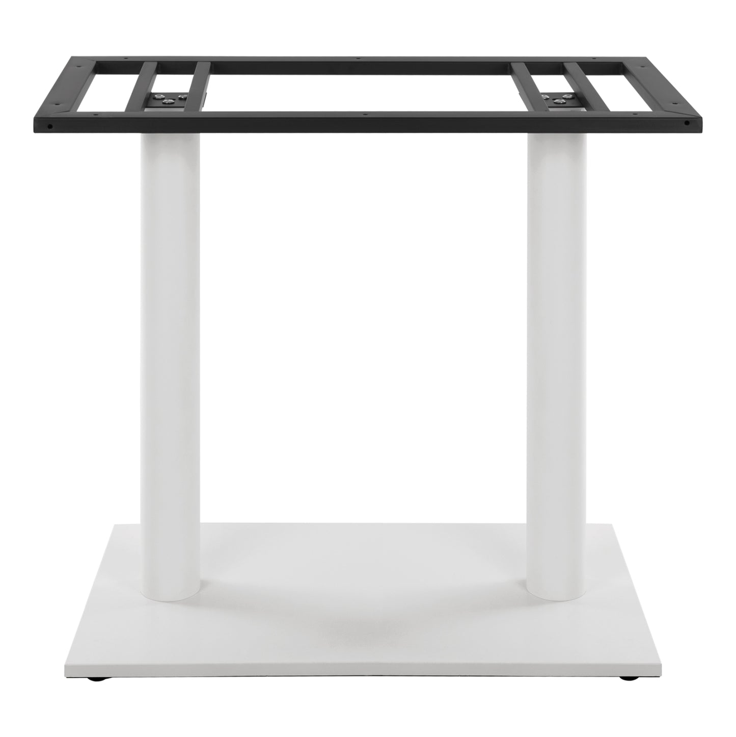 Base Metallic Double White Matte 80x40x72 With Adjusters Hm435.12