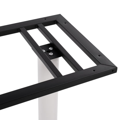 Base Metallic Double White Matte 80x40x72 With Adjusters Hm435.12