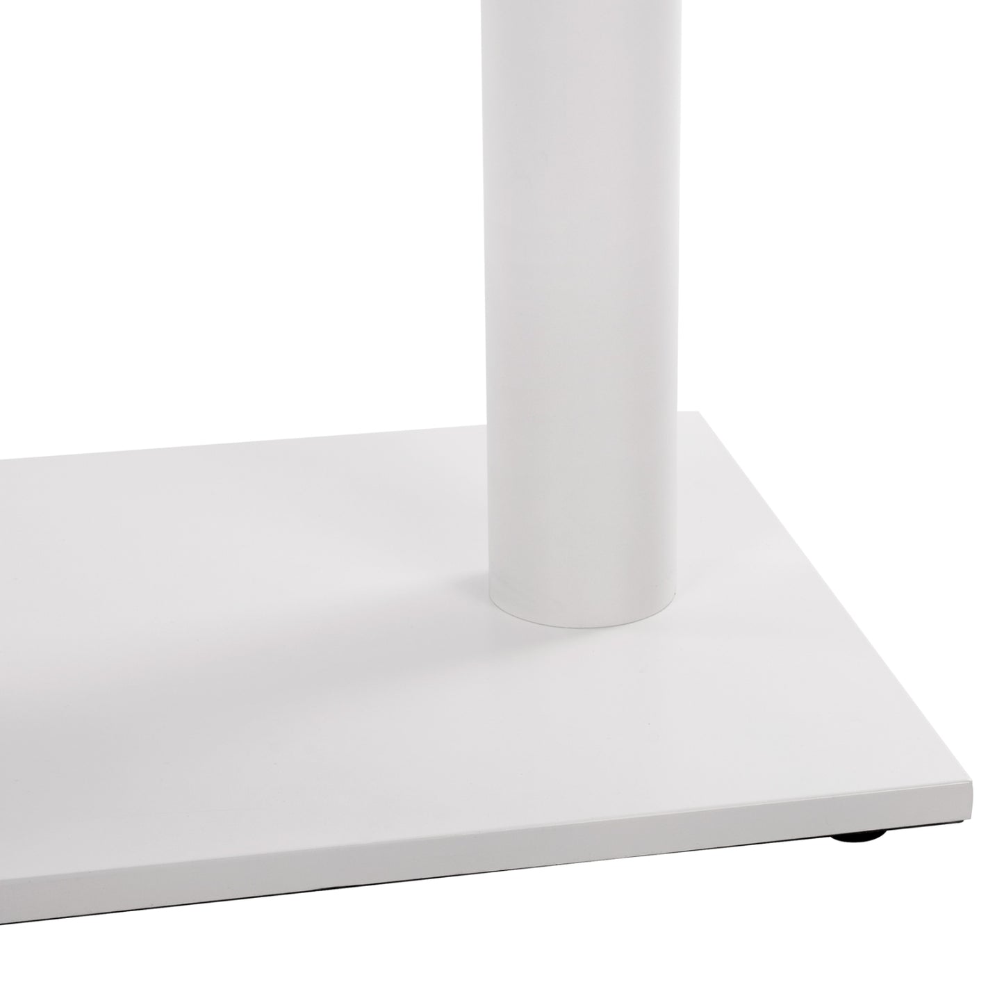 Base Metallic Double White Matte 80x40x72 With Adjusters Hm435.12