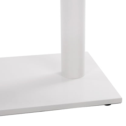 Base Metallic Double White Matte 80x40x72 With Adjusters Hm435.12
