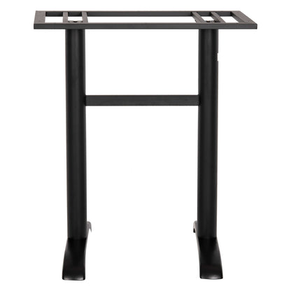 Bar Table Base Metal Medium Height Hm479.01 Double In Black Color 40Χ80Χ91hcm.