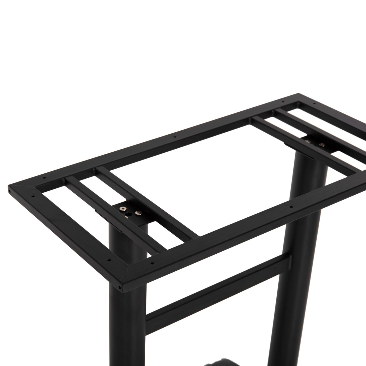 Bar Table Base Metal Medium Height Hm479.01 Double In Black Color 40Χ80Χ91hcm.