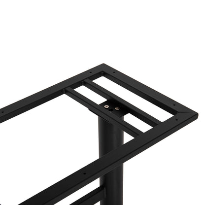 Bar Table Base Metal Medium Height Hm479.01 Double In Black Color 40Χ80Χ91hcm.
