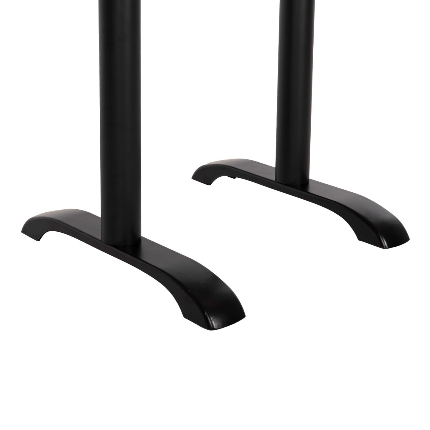 Bar Table Base Metal Medium Height Hm479.01 Double In Black Color 40Χ80Χ91hcm.