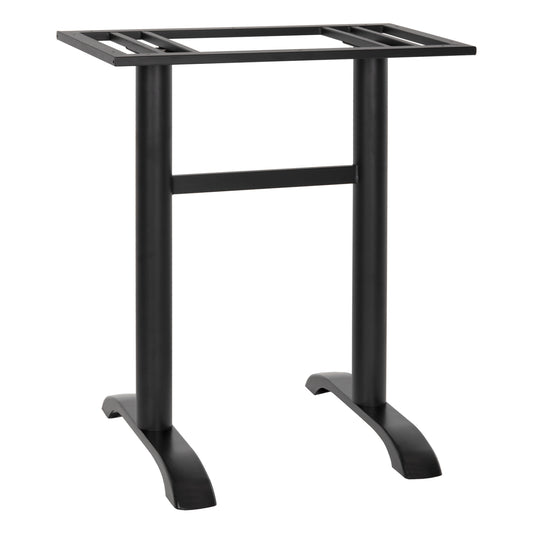 Bar Table Base Metal Medium Height Hm479.01 Double In Black Color 40Χ80Χ91hcm.